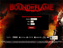 Tablet Screenshot of boundbyflame.com
